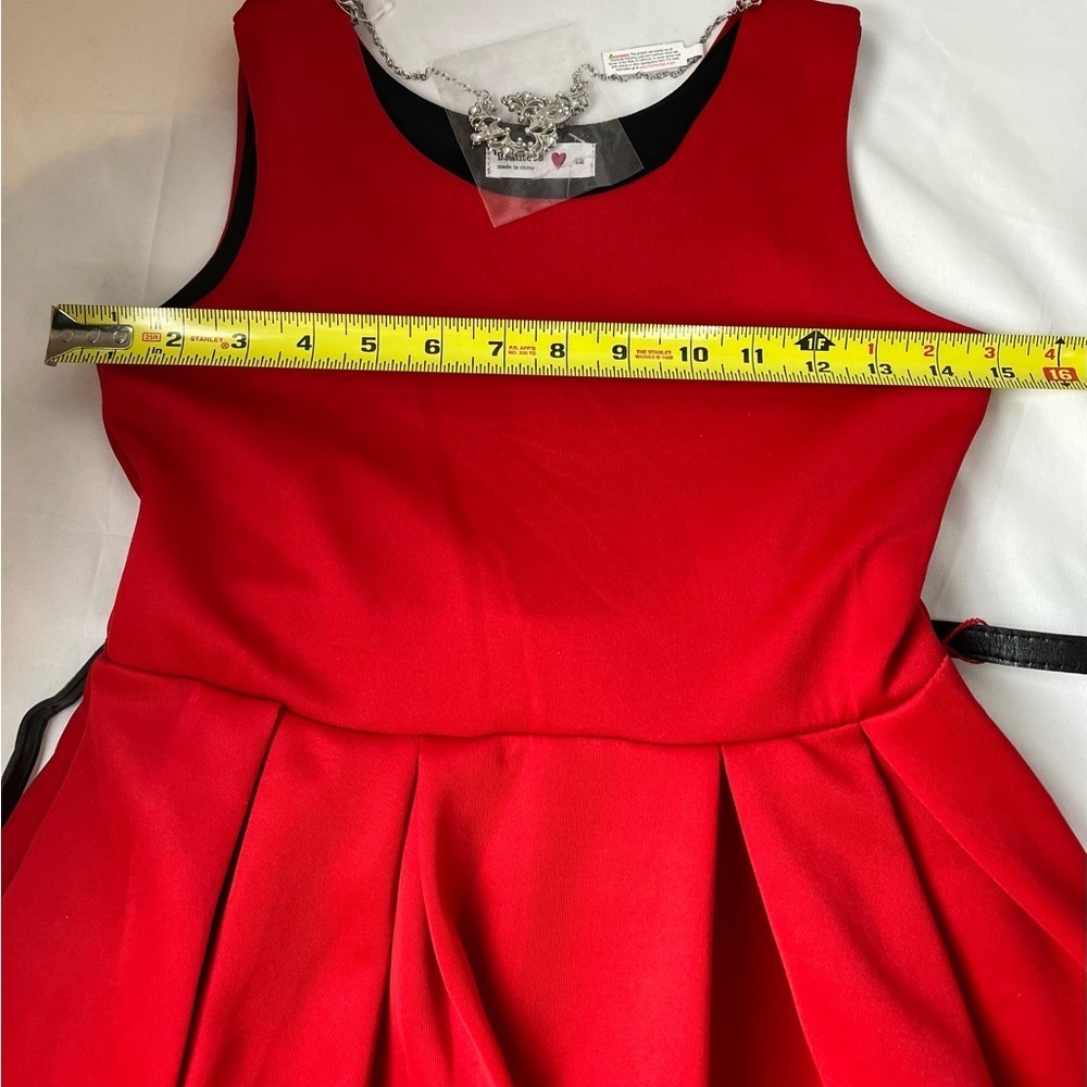 Beautee's Holiday Big Girls 3-Pc Velvet Shrug Dress w/Necklace (NEW) - Picture 10 of 16
